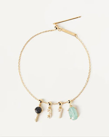PD Paola Blue Sandstone Luck Charm CH01-011-U